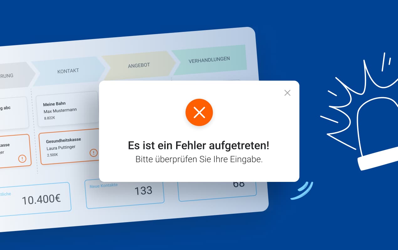 CRM Software Anwendungsfehler reduzieren