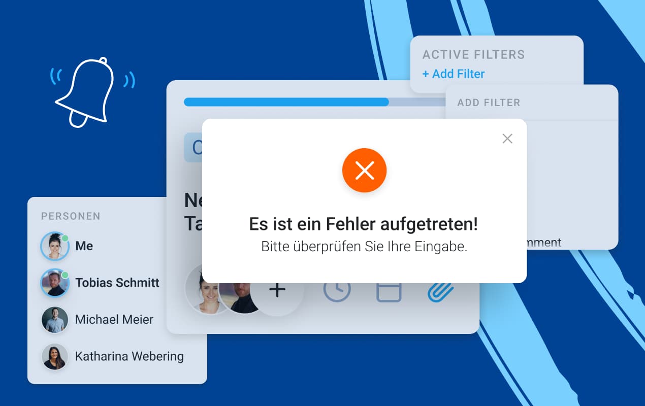 Projektmanagement-Software Anwendungsfehler reduzieren